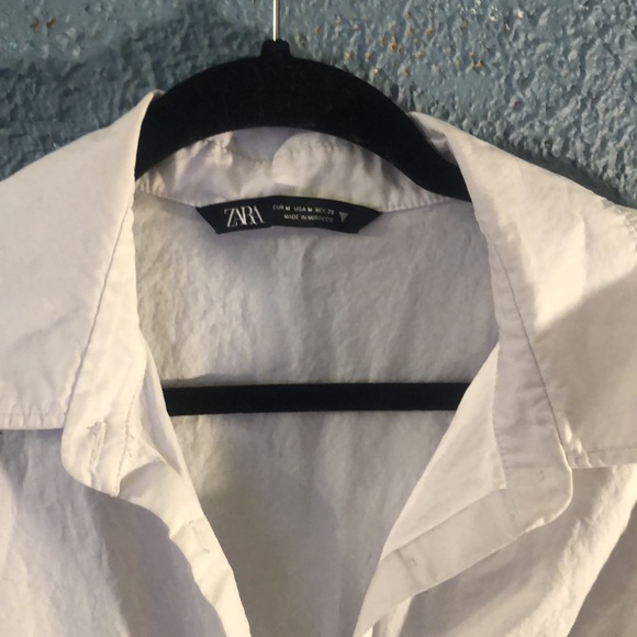 White Zara summer Shirt/dress - Picture 3 of 3